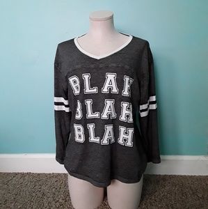 Gray Long Sleeve Graphic Tee